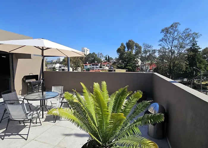 R01 At Itesm Cem Full Services, Shared-kitchen, Smart Tv, Parking, Balcony * Mexico City